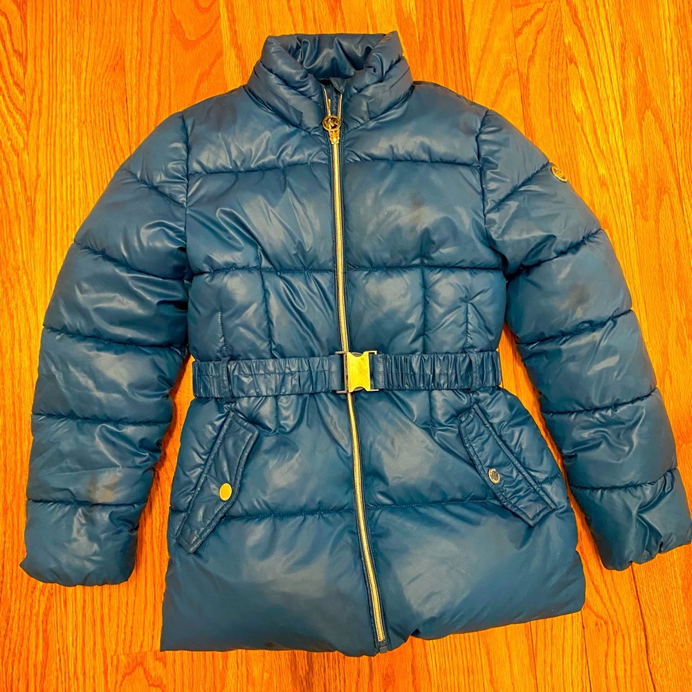 Michael Kors - girls winter coat size 10/12 - blue